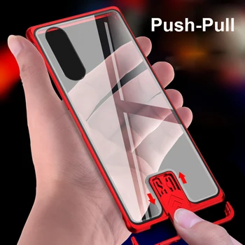 Metal Glass Telefon Caz Pentru Sony Xperia 5 Caz Transparent Fara Rama Xperia 5 Capac Rezistent La Șocuri Coque Pentru Sony Xperia 5 Funda Caz