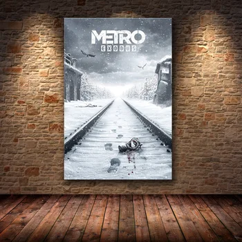 Metro Exodul Joc Poster De Arta Pe Panza Pictura Arta De Perete Nordic Decor Acasă Moderne Poster Pentru Camera De Zi Imprimare Imagini