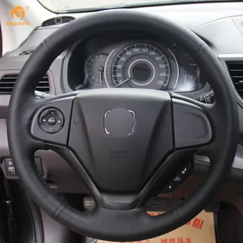 MEWANT Negru Piele Volan Masina Acoperire pentru Honda CRV CR-V 2012 2013 Accesorii de Interior Piese