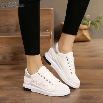 Mhysa 2020 Nouă de primăvară și de toamnă de moda sălbatic scăzut pentru a ajuta la confortul de culoare solidă dantelă sus adidași pantofi casual pantofi albi L033