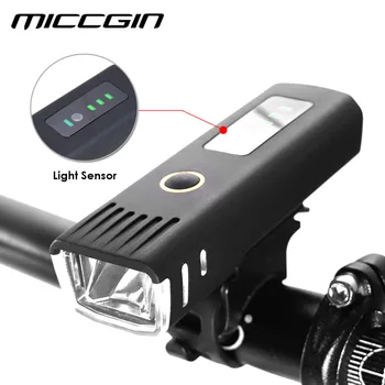 MICCGIN Bicicleta Senzor Baterie Display LED Biciclete Lumina Lanterna Pentru Bicicleta Ciclism rezistent la apa Lanterna USB Lampa Accesorii