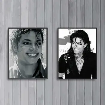 Michael Jackson postere, Printuri alb-Negru Pictura pe Perete de înaltă Calitate, Decor Poster Pictura pe Perete Decor Acasă