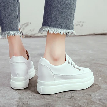 Mici, albe, pantofi 2019 a crescut în primăvară pantofi pentru femei sălbatice, cu talpi groase platforma pantofi femei pantofi casual