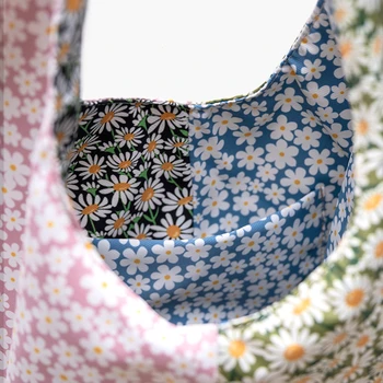 Mici Margarete Găleată Sac de Vară Floare de Imprimare Geantă de Umăr BowKnot Geantă de mână de Femei Axilei Genti Pentru Femei 2020 Bolsa de hombro