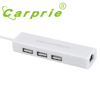 Micro USB pentru Rețea LAN Ethernet RJ45 Adaptor cu 3 Porturi USB 2.0 HUB Adapter_KXL0523
