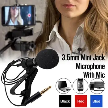 Microfon Clip-on Guler Cravată Telefon Mobil Microfonul de tip Lavaliera Microfon Pentru Ios, Android Telefon Mobil Laptop Tableta de Înregistrare Karaoke
