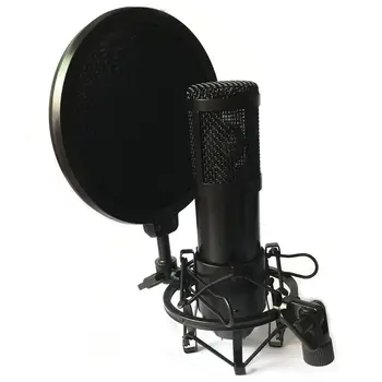 Microfon Profesional Mic Șoc Montare Cu Scut Articularea Cap Telescopic Înălțime Microfon Suport Stand Suport