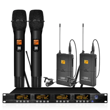 Microfon Wireless Uhf Sistem Receptor Profesional Fara Fir Microfon Handheld Ktv Familie Etapă Fix Difuzor