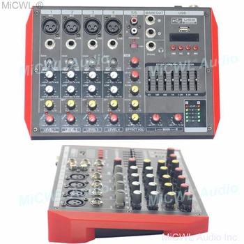 MiCWL 6 Channel Audio Mixer Microfon Amestecare Consolă Portabilă Bluetooth Mixer de Sunet MG6