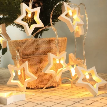 MIFLAME Ghirlanda de 1,5 M 3M AA LED Star Șir de Lumini de Crăciun, Lumini de Interior Ghirlanda pe Baterii Nunta Xmas Decor de Lumină