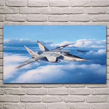MiG 25 Avion De Vânătoare Acasă Decor Panza De Imprimare Poster Tablou Canvas Postere, Printuri Cuadros De Arta De Perete Poze Decor Acasă