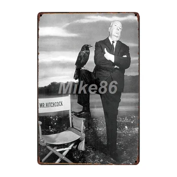 [ Mike86 ] Alfred Hitchcock Pasăre de Metal Poster de arta Retro de Perete acasă Vintage Tin Semn Decor FG-222