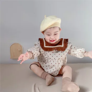 MILANCEL 2021 Haine pentru Copii Primavara Noi pentru Fete de Costume Dot Băieți Salopeta Copil-O singură Bucată