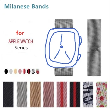 Milanese Benzi pentru Apple Watch 38 42 40 44 MM Magnetic din Otel Inoxidabil Curea Ajustabilă pentru iWatch 6 5 4 3 2 1 SE Watchband