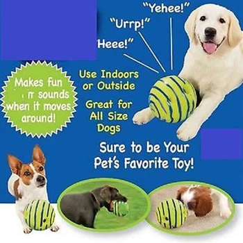 Minge De Sunet Câine De Jucărie Jucării Pentru Animale De Companie Silicon Sărituri Interactive Jucării Câine Pentru Câini De Talie Mare Mingea În Condiții De Siguranță De Formare E