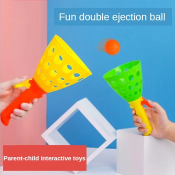 Mingea cade pentru a prinde mingea în aer liber părinte-copil jucărie shot dublu de grădiniță pentru copii puzzle elastic aruncat prinde