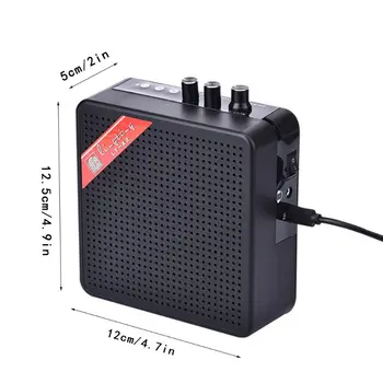 Mini 5W 9V Baterie Reîncărcabilă Electrice Portabile Chitara Bass Amp Amplificator Difuzor cu bluetooth