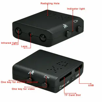 Mini Camera Full HD 1080P Mini camera Video cu Infrarosu Noaptea Micro Camera Video de Detectare a Mișcării Recorder de Voce IP Camera