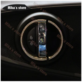 Mini cooper auto-styling Pentru Masina F54 F55 F56 F60 Innerior Mânerul Ușii Diamant Decor Cristal autocolant auto styling (2sets/4set)