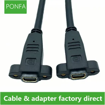 Mini DisplayPort Feminin Soclu de Montare pe Panou, de la Mini DisplayPort Feminin Soclu de Montare pe Panou Adaptor de Cablu 0.3 M