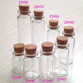 Mini-flacon de sticlă cu dop de plută, 3 ml, 5ml, 7ml, 8 ml, 10 ml, 12 ml,15, 20 ml borcane de sticlă, livrare gratuita cele mai multe țări la nivel mondial