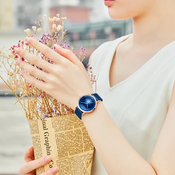 MINI FOCUS Femei Ceasuri 2020 de Lux Brand de Top Impermeabil Cuarț Ceas Doamnelor Femeie Albastru Plasă din Oțel Inoxidabil Curea Ceas