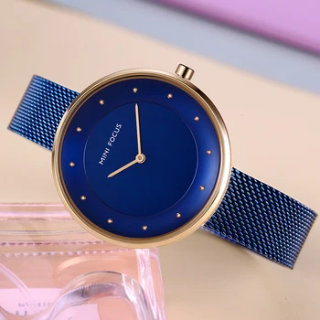 MINI FOCUS Femei Ceasuri de Lux Rochie de Femei Ceasuri de Brand de Top Ceas de Mână Milanese Oțel Lady Ceas Pentru Femei a Crescut de Aur Cuarț