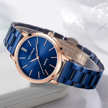 MINI FOCUS Moda Femei Ceasuri de Lux de Brand Casual, Doamnelor Ceas de mână rezistent la apă Oțel Inoxidabil Reloj Mujer Montre Femme Albastru