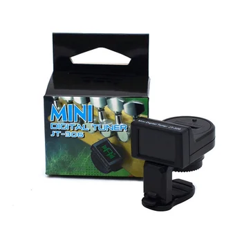 Mini-JT-306 Digital Tuner Chitara LCD Clip-on Tuner Accesorii Pentru Acustice, Chitara Electrica, Bas, Vioara, Ukulele Cromatice