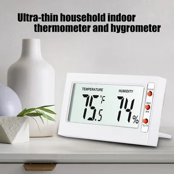 Mini LCD Digital de Interior Convenabil Senzor de Temperatură și Umiditate Metru Termometru Higrometru cu Ecartament