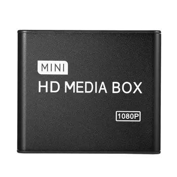 Mini Media Player 1080P Mini HDD Media Box TV box Video Player Multimedia Full HD Cu SD, MMC Card Reader 100Mpbs UA UE Plug SUA