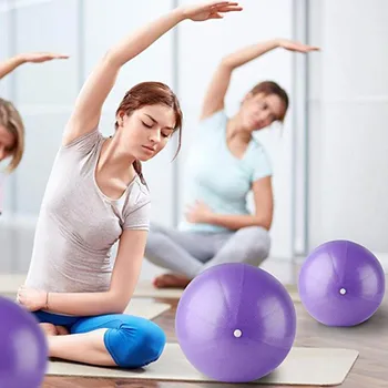 Mini Minge de Yoga de Fitness Mici Exercitii Pilates cu Bile Gonflabile de Paie PVC 25cm Yoga Masaj Minge sală de Gimnastică Acasă Formare Stabilitate