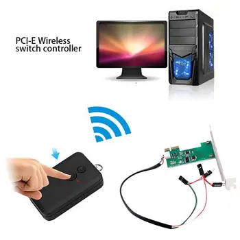 Mini PCI-e PC-ul Desktop la Distanță Controler de 20m Wireless Restart Comutator Rândul său, On/OFF Pentru Desktop de Calculator
