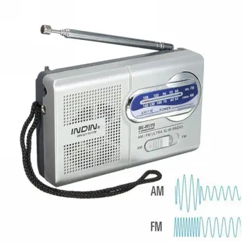 Mini piscină radio portabil AM/FM radio cu antena telescopica receptor antena 3 V multi-funcție vechi oameni de Înaltă performanță radio