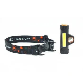 Mini portabil camping XPE + COB LED reglabil far lanterna USB de încărcare far cu led-uri magnet camping light LED faruri