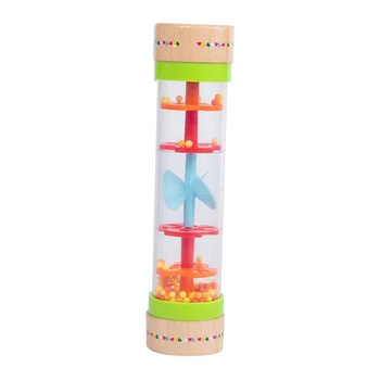 Mini Rainstick Rainmaker pentru Copii Zuruitoare Tub de Ploaie Stick Shaker Muzica Senzoriale Auditive Instrument de Jucărie pentru Copii Fete si Baieti