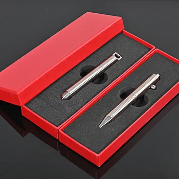 Mini Titan Tactical Pen autoapărare în aer liber EDC Instrument Breloc Buzunar Afaceri Scris Colecție Stilou Pix Metalic Cutie de Cadou
