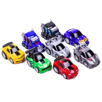 Mini Transformare Roboți Masinile Jucarii Simpatice Figurine Model de Bloc de Jucarii pentru copii de Figurine din Plastic Băieți Cadou