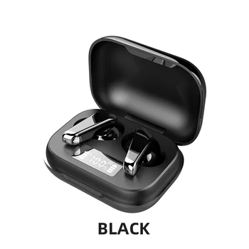 Mini TWS Bluetooth 5.0 Căști fără Fir cu LED Căști 9D Hifi Stereo Sport rezistent la apa Căști Căști Cu Microfoane