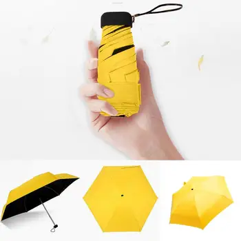 Mini Umbrela de Buzunar Femeile UV Mici Umbrele 180g Ploaie Femei Impermeabil Bărbați Parasolar Convenabil Fete de Călătorie Parapluie Copil