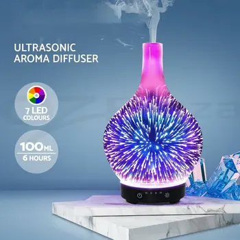 Mini Umidificator Acasă Cadou cu Ultrasunete Creative Aer Condiționat Aromoterapie Purificare 3D de Sticlă Umidificator