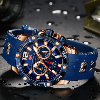 MINIFOCUS Brand de Lux Cuarț Mens Ceasuri Cronograf Omul Ceas Sport rezistent la apa Ceasuri relogio quartzo masculino