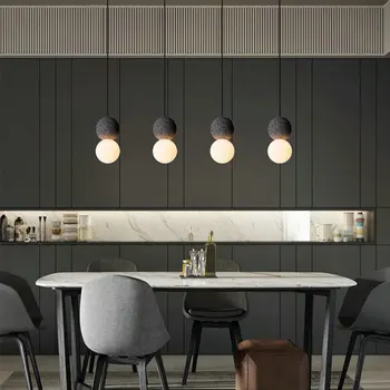 Minimalist Design Modern, Negru, Roz Minge de Sticlă Pandantiv cu LED-uri de Lumină pentru Dormitor Sufragerie Living Restaurant Contra Nordic Decor
