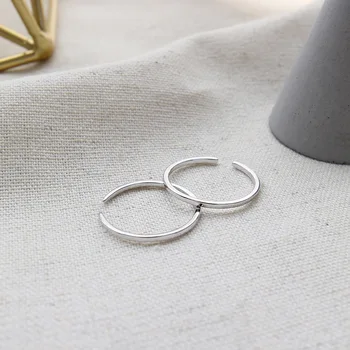 Minimalist real argint 925 inele pentru femei bijuterii fine, moda reglabil de sex feminin inel de nunta pe deget accesorii