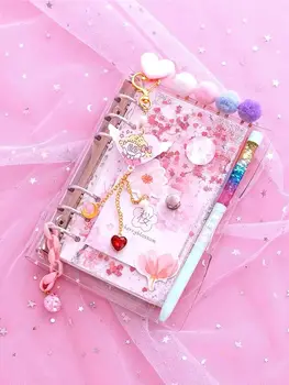 MINKYS Bling Bling Sakura Capsuni Jurnalul Notebook Planificator 160 Foaie 2021 Jurnal Agenda Notepad Carte Cadou Școala de Papetarie