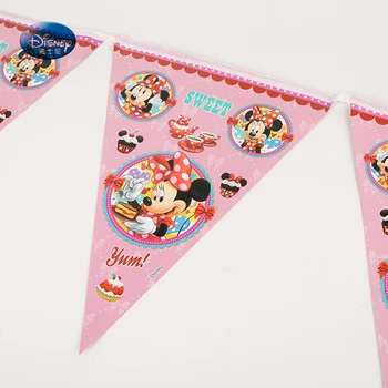 Minnie Mouse, articole Party Copii Fete Ziua de naștere Partidul Decor Tacamuri set fata de Masa Șervețel Placa Cupa Steagul 57pcs