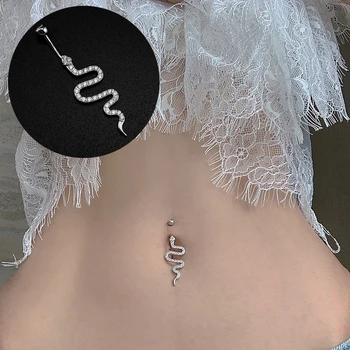 MIQIAO Argint 925 Buric Piercing Animal Snake Pentru Femei Bijuterii Accesorii de moda Frumoase Atractive