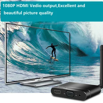 MiraScreen TV stick 3 in 1 HDMI+VGA+AV Wireless full HD 1080P Display-Dongle-Receptor WiFi Miracast, Airplay DLNA X6W PLUS