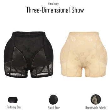 Miss Moly Invizibil Fund De Ridicare Prada Hip Enhancer Body Shaper Umplutură Pantalon Împinge În Sus Fundul Shapewear Femeie Modelare Chilotei