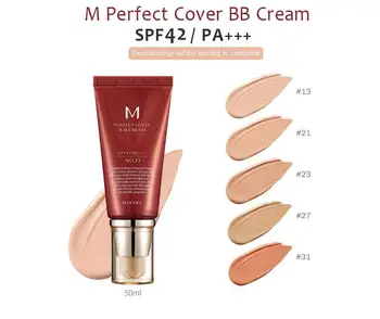 MISSHA M Perfect Cover BB Cream 50ml + ESPOIR Burete de Silicon Anticearcan Crema de Albire Lichid Impermeabil Coreea de produse Cosmetice